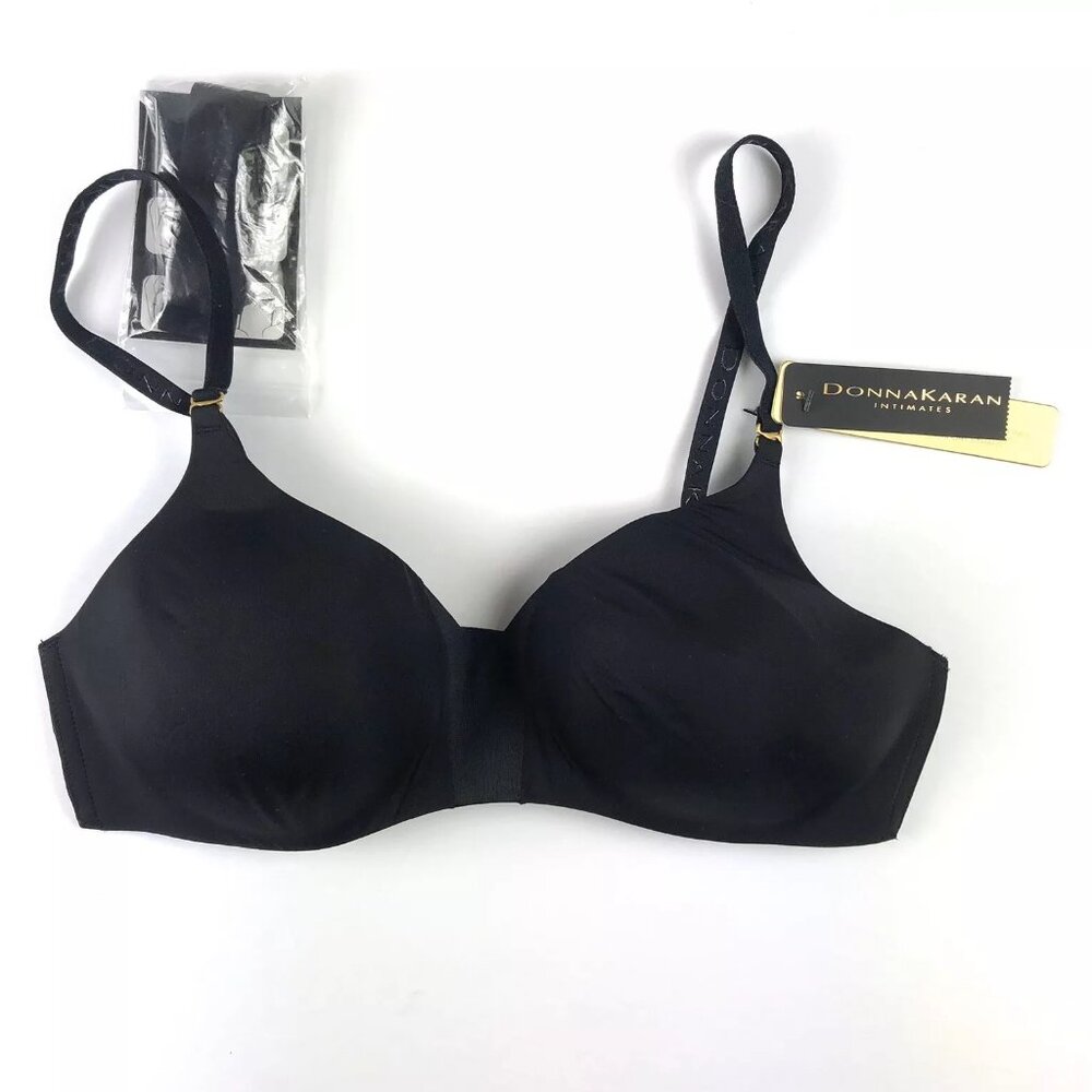 Donna Karan, Women’s Sensuous Body Wirefree Black Bra, Size 32c